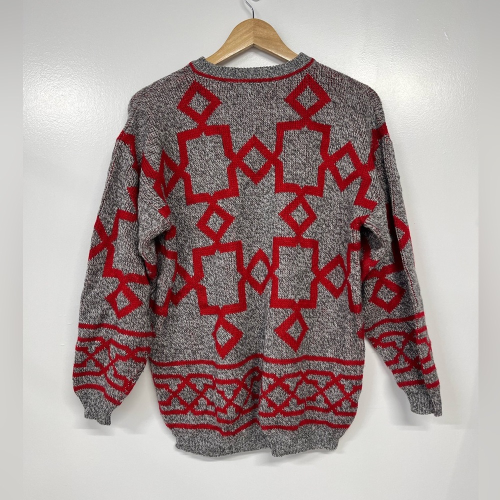 A. Benedetto Vintage Geometric Sweater Mens Medium - Picture 2 of 6